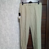 Новые брендовые льняные мужские брюки р.36R.