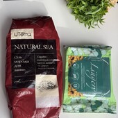 Набір. Морська сіль для ванни. Та вологі серветки для інтимної гігієни.