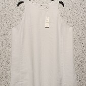 Новый льняной сарафан р-р 22