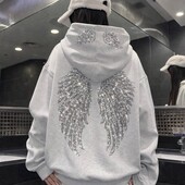 Эффектный худи толстовка оверсайз на флисе