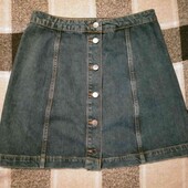 нова джинсова спідниця по пояса 39