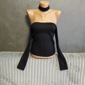 Симпатичная блузка/кофточка с открытыми плечами, р.XS/S