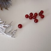 Намистини темно червоні 8мм 20шт