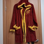 Теплий класний халат Гаррі Поттер з кишенями і капюшоном розмір 11-13 років