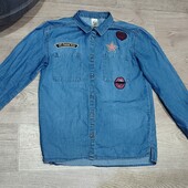 Стильна джинсова сорочка Here|there 146-152