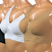 Набір безшовних бюстгальтерів (3 штуки різних кольорів). Розм М