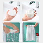 Банний рушник великий одноразовий спресований 50х75 см