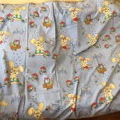 Підковдра+наволочка+простирадло, на кнопках, 108*147, 100% хлопок, в ідеалі