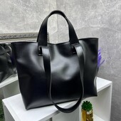 Сумка шопер еко шкіра чорний