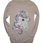 Ніжна в'язана сукня/туніка на 8-9років зріст134