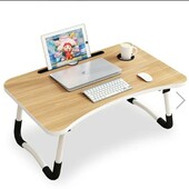 Столик-підставка для сніданку та ноутбука, складаний, під планшет 23 дюйми, з знімним підсклянником