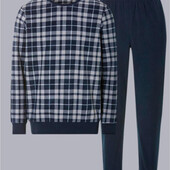 Тепла флісова чоловіча піжама домашній костюм костюм