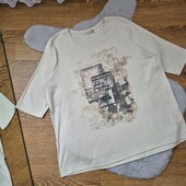 Річ шикарної якості, Футболка світлий беж в рубчик, Без дефектів ✨