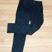 ❤️В ідеальному стані ❤️H&M Утеплённые трикотажные лосины для девочки 7-8 лет рост 128 -130