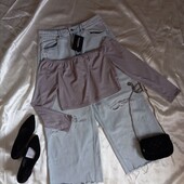 Кофтинка в рубчик у сірому кольорі