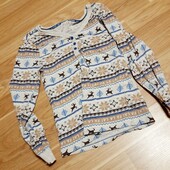 Домашняя пижамная кофта лонгслив на