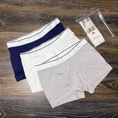 Арт.1586 труси чоловічі боксери 3шт від h&m Розмір L.