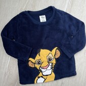 Disney .Тепла плюшева кофта для хлопчика 92 см (18-24 місяці)