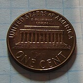 Монета США 1 цент 1981