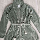 Love to lounge плюшевый халатик /кофта цвет фисташки размер евро 38/40