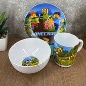 Набір дитячого посуду Майнкрафт