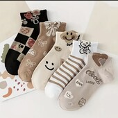 5 пар в лоті.Неймовірно милі шкарпетки 36-40 р