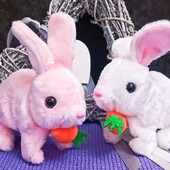 Интерактивная игрушка механический кролик прыгает и издает забавные звуки