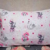 Дитяча наволочка 40х60 см на блискавці. 100% бавовна.