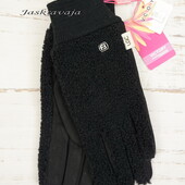 Перчатки, рукавички жіночі, з сенсором чорні