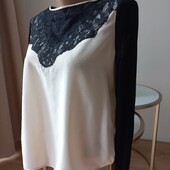 Diane von Furstenberg шовкова блуза з мереживом 6 розмір Оригінал