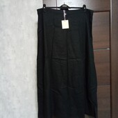 Новая брендовая летняя юбка-макси из льна и вискозы р.18-20.