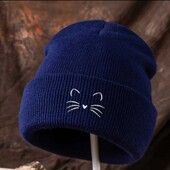 Шапка стиляжна кіт