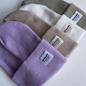 Подвійна шапка Hurt молочного кольору для жінок та дівчаток