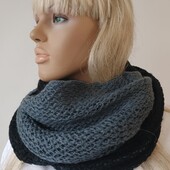 Снуд черно -серый