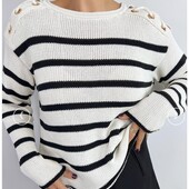 Трендовий бавовняний светр в стилі Zara від Primark, розмір XL. Новий. 100% бавовна.