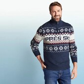 10840.Чоловічийтеплий щільний в'язаний светр Livergy! XL 56/58