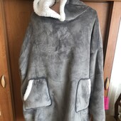 Меховушка, плюшева туника, кофта, худи, 2-3XL. oeko-tex.в ідеалі