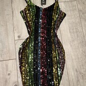 Розпродаж сукня у різнокольорові паєтки