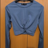 Стильний реглан, кроп топ, S