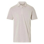 Чоловіча футболка поло з вмістом льону беж Livergy XL