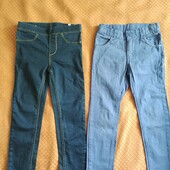 Лот новые джегенсы и джинсы б.у . До 116-118 рост.