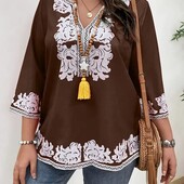 Кофтинка з принтом вишиванки р.50/52