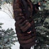 Шуба куниця хутро натуральне