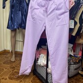 Яскраві лавандові штани Розміру M з регульованими манжетами