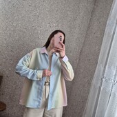 Кольорова сорочка, класний перехід кольорів, батал ✨