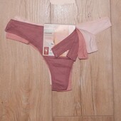 набір 5 шт, Esmara трусики жіночі стрінги бавовна Німеччина