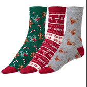 Лот=3шт! Жіночі новорічні шкарпетки Esmara р.39-42. Комплект з 3-х пар. Німеччина