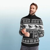 10935Чоловічийтеплий щільний в'язаний светр Livergy!