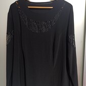 Блузка полиэстер стрейч, с ажуром.