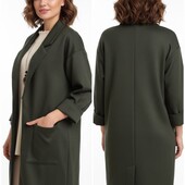 Чудовий трикотажний кардиган , літнє пальто-подовжений жакет .